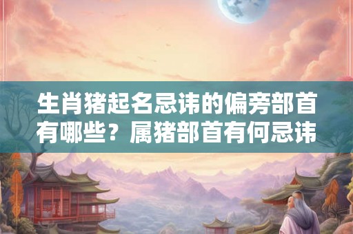 生肖猪起名忌讳的偏旁部首有哪些？属猪部首有何忌讳？