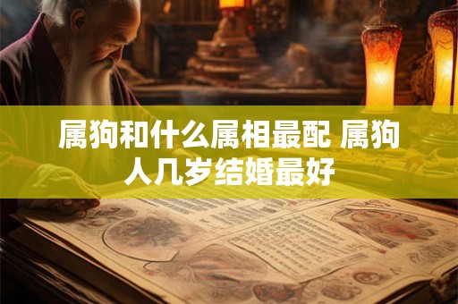 属狗和什么属相最配 属狗人几岁结婚最好