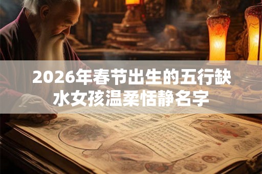 2026年春节出生的五行缺水女孩温柔恬静名字