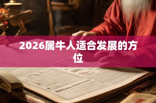 2026属牛人适合发展的方位