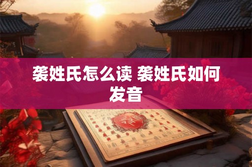 袭姓氏怎么读 袭姓氏如何发音 袭姓氏怎么读 袭姓氏如何发音