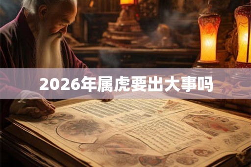 2026年属虎要出大事吗