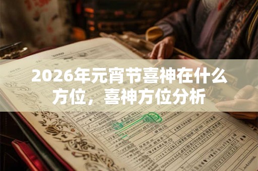 2026年元宵节喜神在什么方位，喜神方位分析