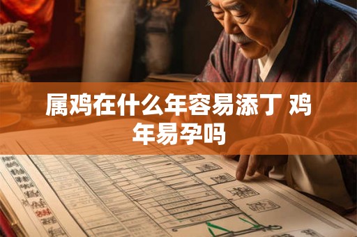 属鸡在什么年容易添丁 鸡年易孕吗