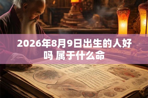 2026年8月9日出生的人好吗 属于什么命