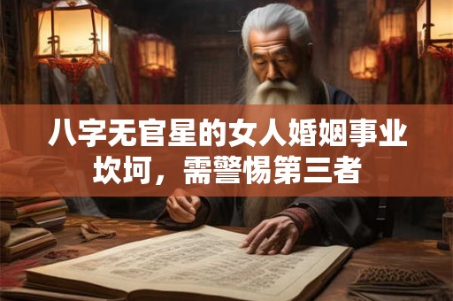 八字无官星的女人婚姻事业坎坷，需警惕第三者