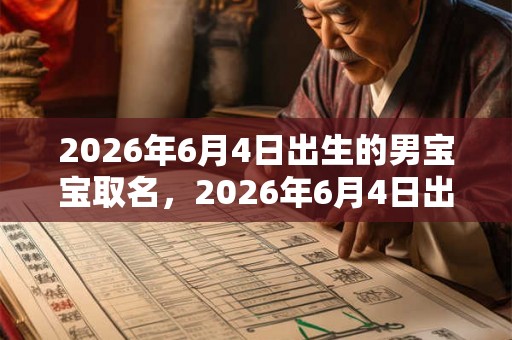 2026年6月4日出生的男宝宝取名,2026年6月4日出生好不好? 2026年6月4日出生的男宝宝取名,2026年6月4日出生好不好?