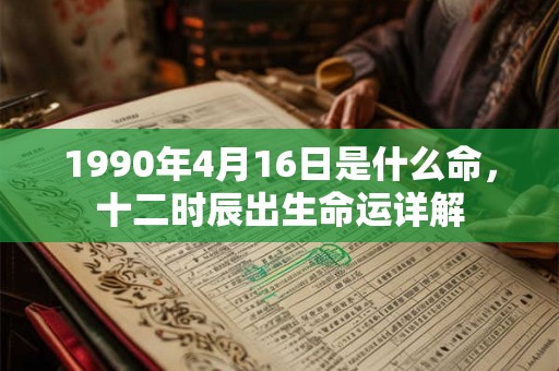1990年4月16日是什么命，十二时辰出生命运详解