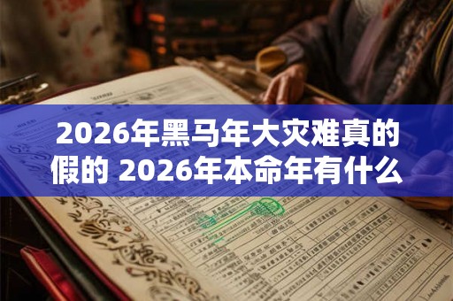 2026年黑马年大灾难真的假的 2026年本命年有什么灾难