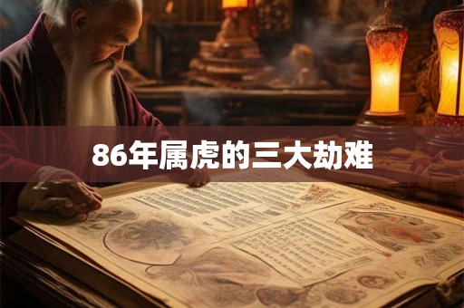 86年属虎的三大劫难