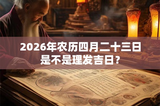 2026年农历四月二十三日是不是理发吉日？