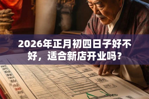 2026年正月初四日子好不好，适合新店开业吗？