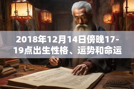 2018年12月14日傍晚17-19点出生性格、运势和命运