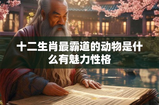十二生肖最霸道的动物是什么有魅力性格