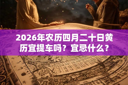 2026年农历四月二十日黄历宜提车吗？宜忌什么？