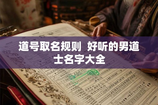 道号取名规则 好听的男道士名字大全 道号取名规则 好听的男道士名字大全