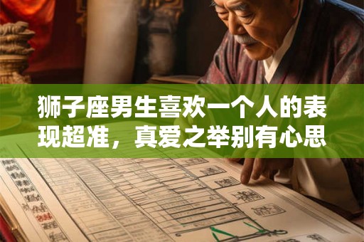 狮子座男生喜欢一个人的表现超准，真爱之举别有心思
