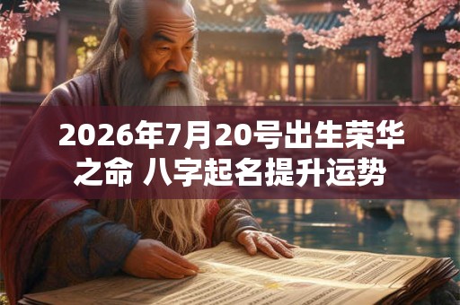 2026年7月20号出生荣华之命 八字起名提升运势 2026年7月20号出生荣华之命 八字起名提升运势