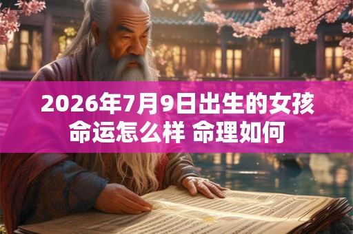 2026年7月9日出生的女孩命运怎么样 命理如何