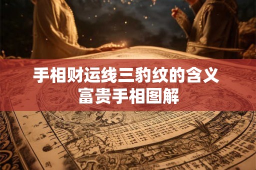 手相财运线三豹纹的含义 富贵手相图解
