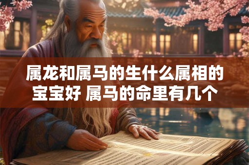 属龙和属马的生什么属相的宝宝好 属马的命里有几个孩子
