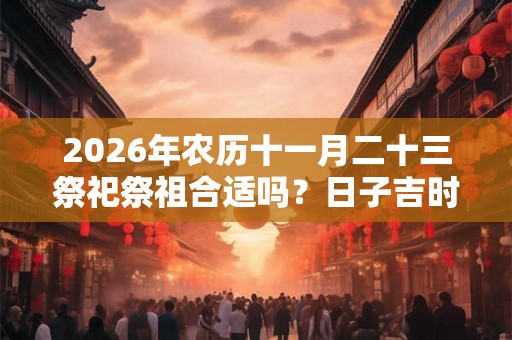 2026年农历十一月二十三祭祀祭祖合适吗?日子吉时有哪些? 2026年农历十一月二十三祭祀祭祖合适吗?日子吉时有哪些?