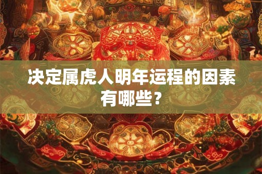 决定属虎人明年运程的因素有哪些？