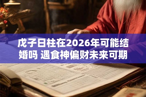 戊子日柱在2026年可能结婚吗 遇食神偏财未来可期