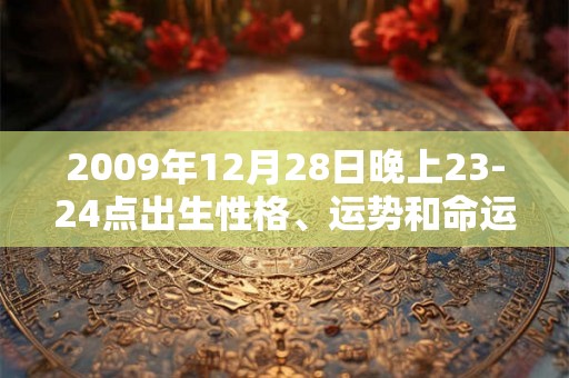 2009年12月28日晚上23-24点出生性格、运势和命运