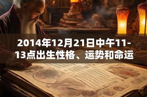 2014年12月21日中午11-13点出生性格、运势和命运