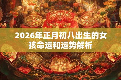 2026年正月初八出生的女孩命运和运势解析 2026年正月初八出生的女孩命运和运势解析