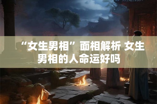 “女生男相”面相解析 女生男相的人命运好吗
