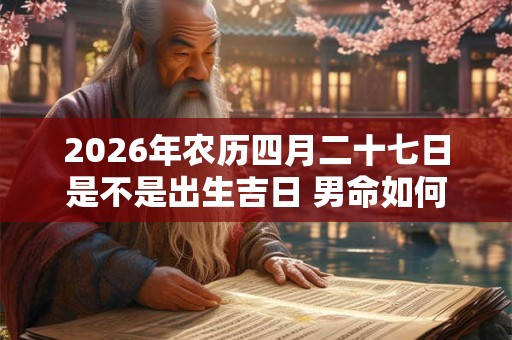 2026年农历四月二十七日是不是出生吉日 男命如何