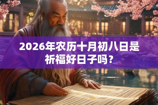 2026年农历十月初八日是祈福好日子吗? 2026年农历十月初八日是祈福好日子吗?