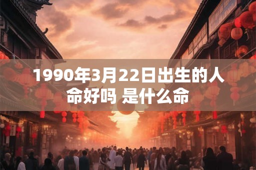 1990年3月22日出生的人命好吗 是什么命