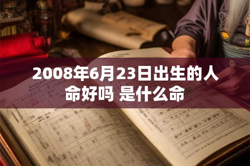 2008年6月23日出生的人命好吗 是什么命