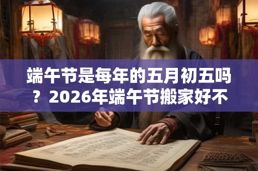 端午节是每年的五月初五吗？2026年端午节搬家好不好？