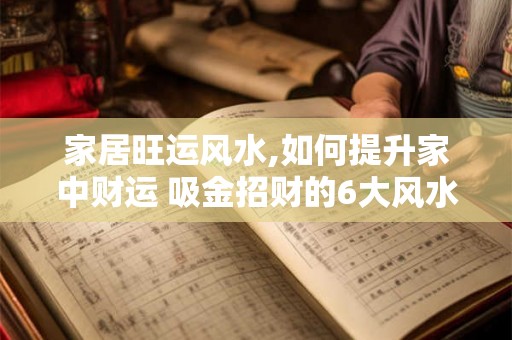 家居旺运风水,如何提升家中财运 吸金招财的6大风水妙招