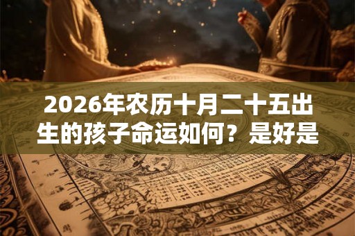 2026年农历十月二十五出生的孩子命运如何？是好是坏？