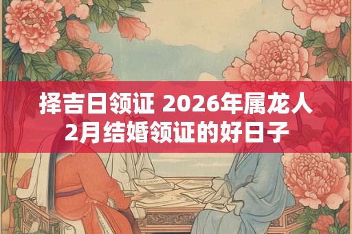 择吉日领证 2026年属龙人2月结婚领证的好日子 择吉日领证 2026年属龙人2月结婚领证的好日子