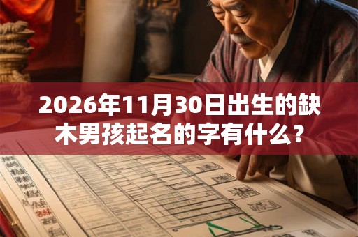 2026年11月30日出生的缺木男孩起名的字有什么? 2026年11月30日出生的缺木男孩起名的字有什么?