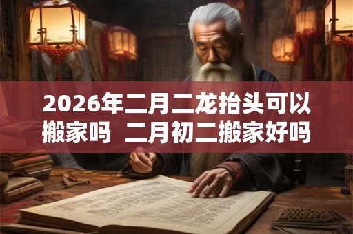 2026年二月二龙抬头可以搬家吗  二月初二搬家好吗