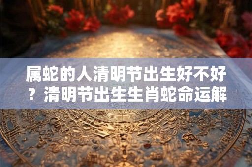属蛇的人清明节出生好不好？清明节出生生肖蛇命运解析！
