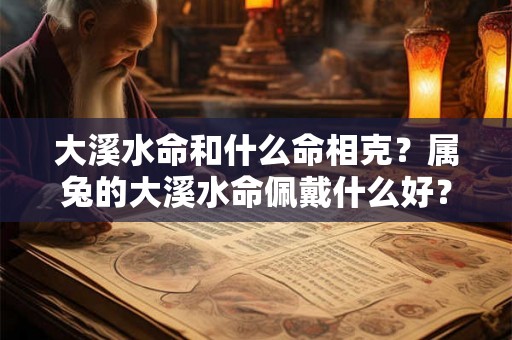 大溪水命和什么命相克？属兔的大溪水命佩戴什么好？