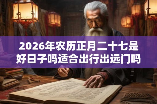 2026年农历正月二十七是好日子吗适合出行出远门吗？