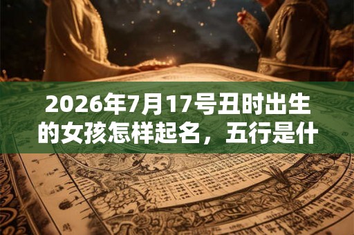 2026年7月17号丑时出生的女孩怎样起名，五行是什么？