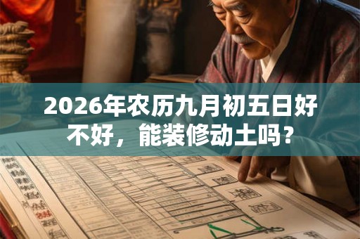 2026年农历九月初五日好不好,能装修动土吗? 2026年农历九月初五日好不好,能装修动土吗?
