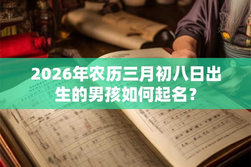 2026年农历三月初八日出生的男孩如何起名？