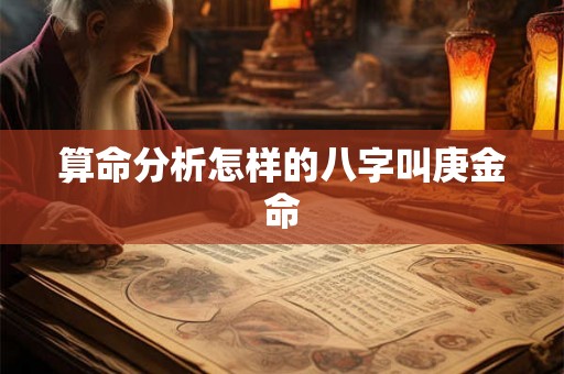 算命分析怎样的八字叫庚金命
