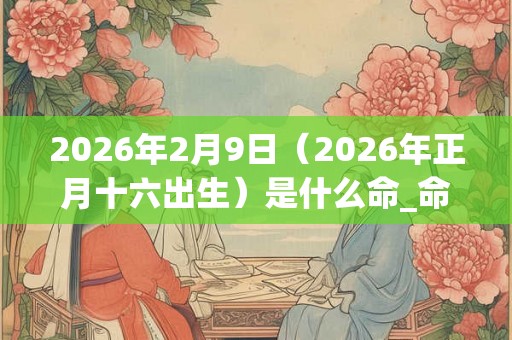 2026年2月9日（2026年正月十六出生）是什么命_命运如何